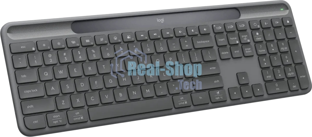 Клавиатура Logitech Signature Slim Solar K980 беспроводная, Bluetooth, серый