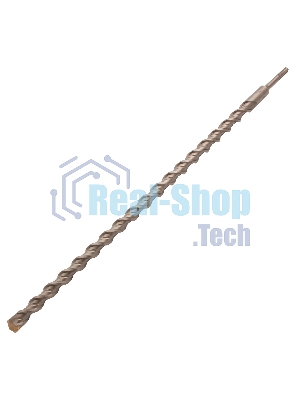 Бур по бетону Denzel двойная спираль, Cobalt W-tip, 22x600 мм, SDS PLUS
