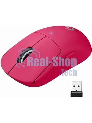 Мышь беспроводная Logitech G PRO X SUPERLIGHT розовый, 25600 dpi, радиоканал, USB, кнопки - 5