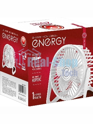 Вентилятор Energy EN-0625 белый, настольный, 2,5 Вт, 1 скорость, 13 см, питание от USB