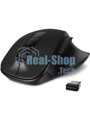Мышь беспроводная SVEN RX-525SW черная (бесшумн. кл., 5+1кл. 600-1400DPI, Soft-touch, блист.)