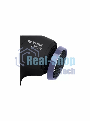 Фен Vitek VT-1327 фиолетовый/черный, 2200 Вт, ионизация