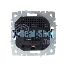 Розетка 1-местная IEK BRITE РЮш10-2-БрБ (BR-R14-16-U21-D31-K01) с заземлением, с защитными шторками, 16А, с USB A+A 5В 3,1А, белый