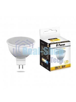 Лампа светодиодная Feron LB-24 5W 230V G5.3 2700K MR16