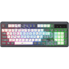 Клавиатура Oklick 731G проводная, USB Type-A, серый/белый