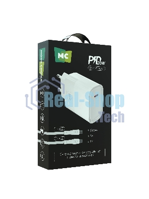 Сетевое зарядное устройство MORE CHOICE (4620202553508) NC67a СЗУ 1Type-C 3.0A PD 20W, белый