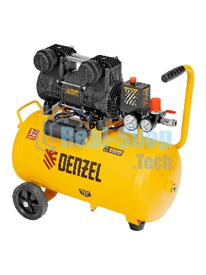 Компрессор безмасл. малошумный Denzel DLP-950/24, 950 Вт, 24 л, 2850 об/мин, 170 л/мин