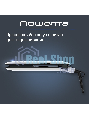 Выпрямитель для волос Rowenta Easyliss Pure SF1628F0 белый/серый, 25 мм, 200 °C, 1 режим