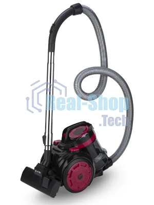 Пылесос Vitek VT-1838 черный/бордовый, 250/1600 Вт, уборка сухая, пылесборник контейнер 2 л