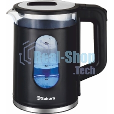 Чайник электрический Sakura SA-2735BK черный, 2,3 л., 1800 Вт