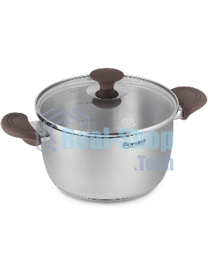 Кастрюля Rondell Coffee Bean RDS-1645, 5.7 л, 24 см, без крышки, стальной