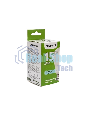 Лампа светодиодная GENERICA LL-A60-15-230-65-E27-G A60 15 Вт грушевидная 6500К E27 230В