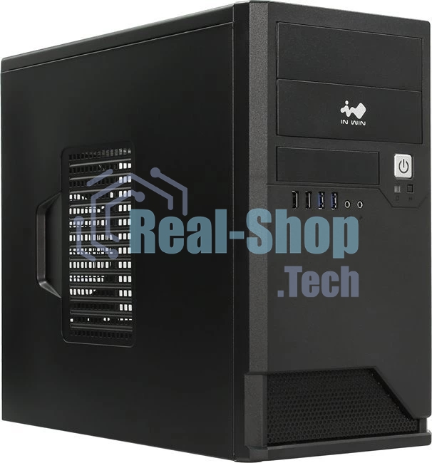 Компьютерный корпус Mini Tower InWin EMR048 черный U2.0*2+U3.0*2+A(HD) mATX (без блока питания)