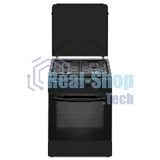 Плита комбинированная Kraft KF-FSK6402EBL, конфорок 4 шт, духовка электрическая, 60 см x 87 см x 63 см