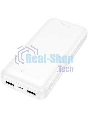 Портативный аккумулятор HOCO J153A 20000mAh 2USB+1Type-C+1micro USB 2.0A, белый