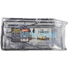 Этажерка настольная двухуровневая Mallony L’ordine Nero, 31,5*17*33 см