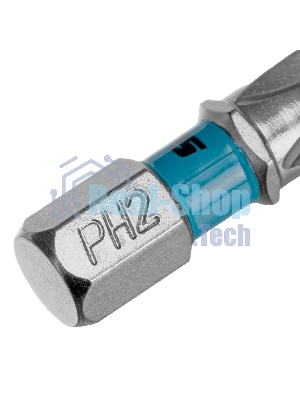 Бита Gross PH2х25мм, сталь S2, шестигр., 2 шт.