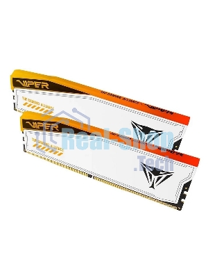 Оперативная память Patriot Viper Elite 5 TUF Gaming, DDR5, 32Gb (2x16 GB), 6000 MHz, CL36, DIMM, радиатор, RGB, белый