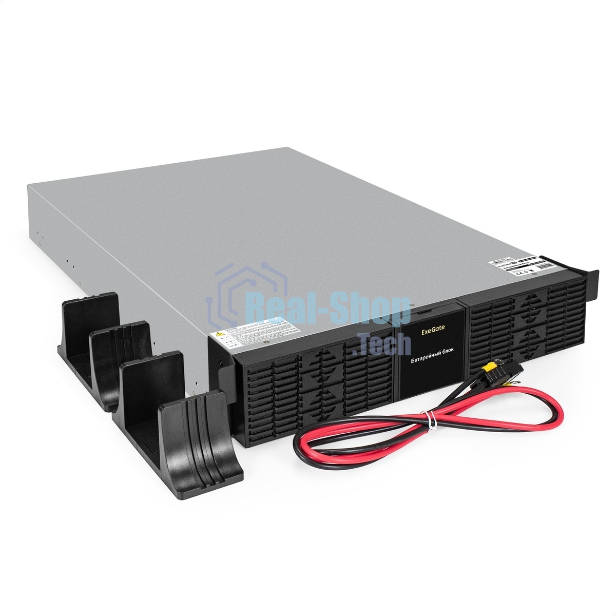 Батарейный блок ExeGate PowerExpert BX-2U.192V.16S7Ah для ULS-575-6kVA/ULS-575-10kVA встроенные батареи 12V 7.2Ah - 16шт, Rackmount 2U/Tower, металлический корпус, черный