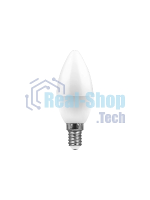 Лампа светодиодная Feron LB-97 7W 230V E14 6400K свеча