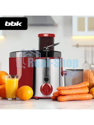 Соковыжималка BBK JC080-H20 вишня/металлик, центробежная, 800 Вт, 500 мл, механическое