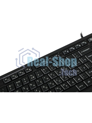 Клавиатура проводная A4Tech Fstyler FKS10, USB, черный/серый