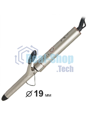 Щипцы для завивки волос DELTA LUX DE-5400 серый, 19 мм, 210 °C, 4 режима