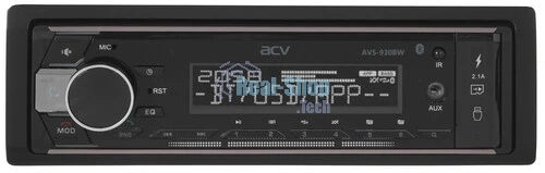 Автомагнитола ACV AVS-930BW, 1 DIN, Bluetooth, USB Type-A, AUX