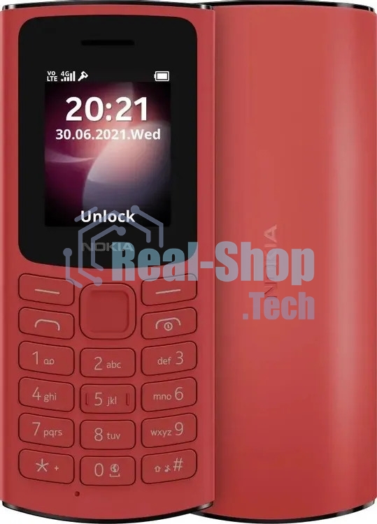 Мобильный телефон Nokia 106 TA-1564 DS EAC1 красный