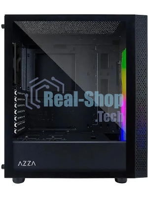 Компьютерный корпус Azza Celesta F черный без БП ATX 5x120мм 5x140мм 2xUSB 2.0 1xUSB 3.0 audio bott PSU
