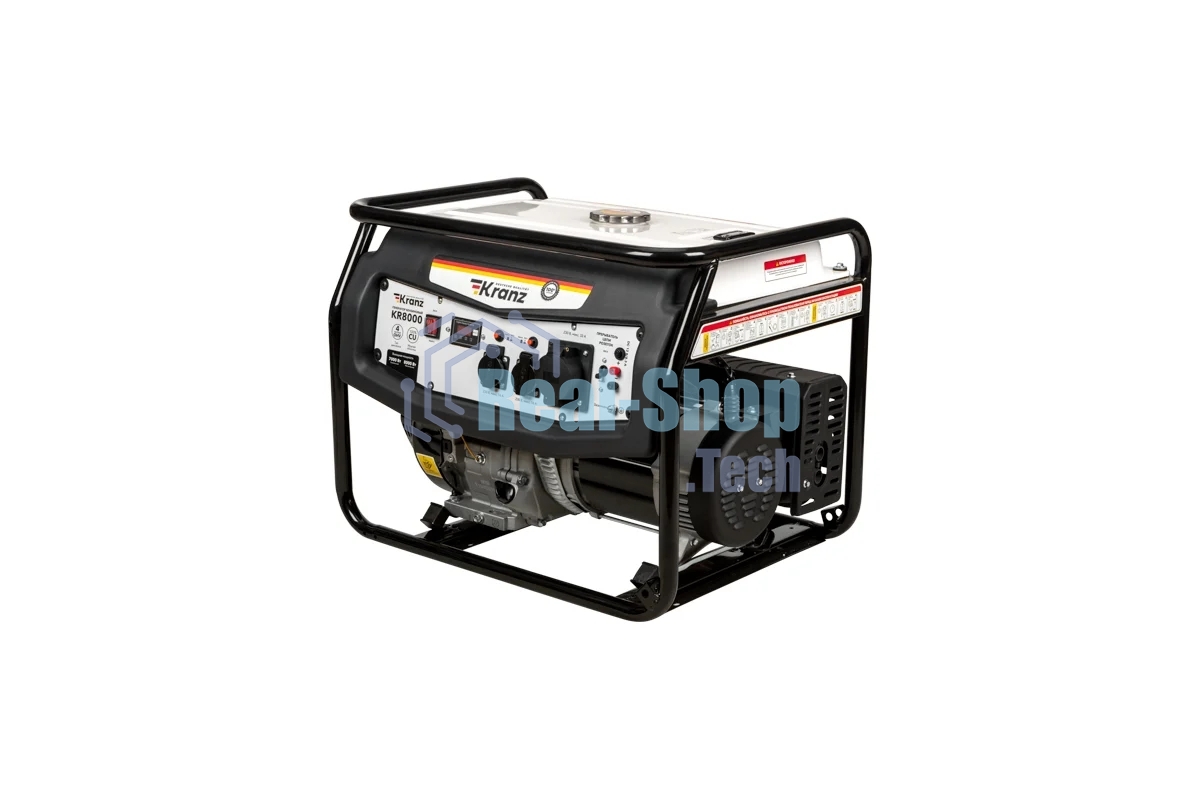 Электрогенератор бензиновый Kranz KR8000, 8 кВт, 97 дБ, 82 кг