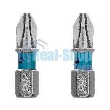 Бита Gross PH2х25мм, сталь S2, шестигр., 2 шт.