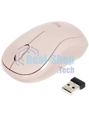 Мышь беспроводная Logitech M221 розовый, 1000 dpi, радиоканал, USB, кнопки - 3