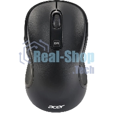 Мышь беспроводная Acer OMR303 черный, 1600 dpi, радиоканал, USB, кнопки - 6