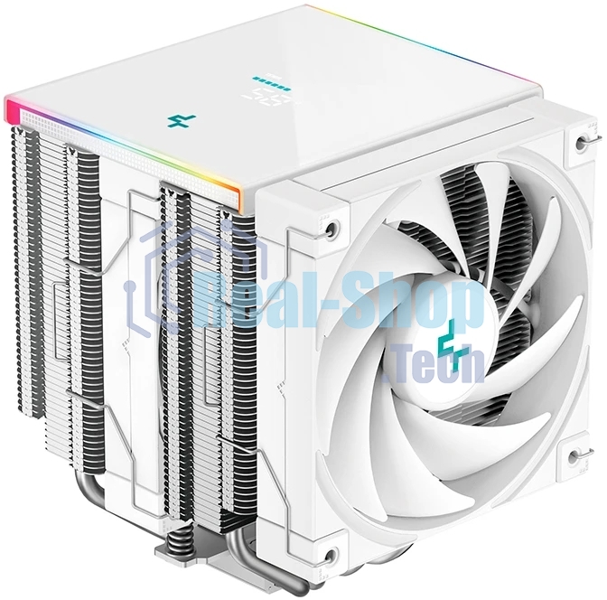 Кулер для процессора DEEPCOOL AK620 DIGITAL SE WH LGA20XX/1700/1200/115X/AM5/AM4 (9шт/кор, TDP 260W, PWM, DUAL Fan 120мм, 6 тепл. трубок, ARGb, белый) RET (R-AK620-WHADMN-GJD)