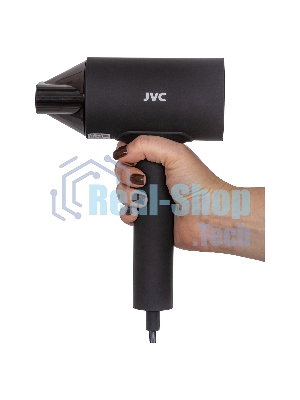 Фен JVC JHD011 черный, 1600 Вт