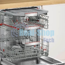 Встраиваемая посудомоечная машина Bosch SMD8TCX04E, нержавеющая сталь, 59.8 см, 14 компл., 42 дБ, класс A