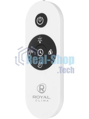 Увлажнитель воздуха Royal Clima RIVA RUH-RV300/8.0E-WT белый, 30 м², 8 л, ультразвуковой, гигростат, ароматизация, пульт ДУ, ночной режим, верхний залив воды