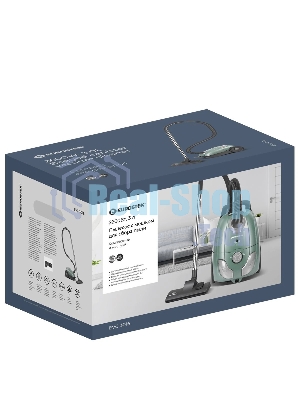 Пылесос Eurostek EVC-3016 мятный, 450/2600 Вт, уборка сухая, пылесборник мешок 3 л