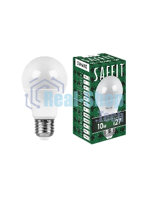 Лампа светодиодная SAFFIT SBA6010 (55005) 10Вт Е27 белый