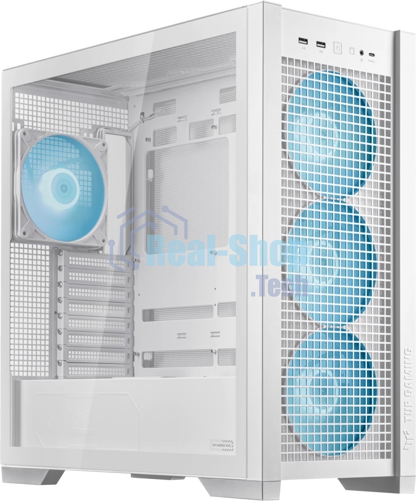 Компьютерный корпус ASUS TUF GAMING GT302 TG ARGb белый/GT302/ARGb FANS/WHT (90DC00I3-B19000)