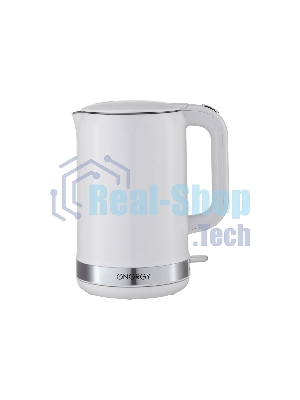 Чайник электрический Energy E-218 белый, диск 1.7 л