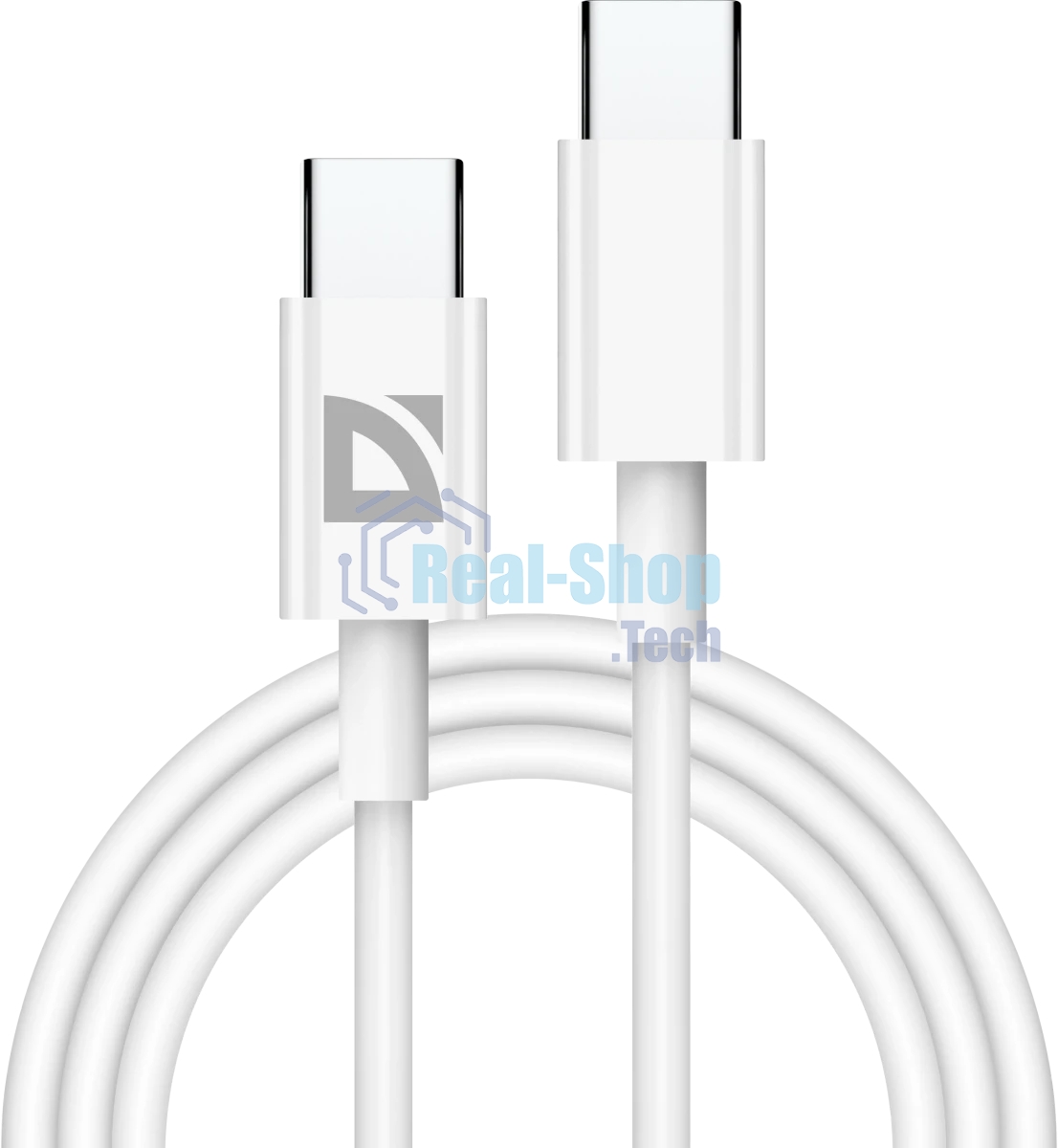 Кабель Defender USB F182 TypeC-TypeC 1м, 30 Вт, PD,TPE,белый
