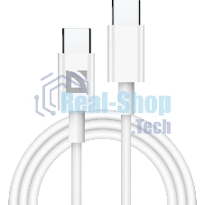 Кабель Defender USB F182 TypeC-TypeC 1м, 30 Вт, PD,TPE,белый