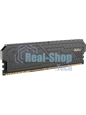 Оперативная память Netac Shadow III, DDR4, 8GB (1x8GB), 3200 MHz, CL16, с радиатором, черный