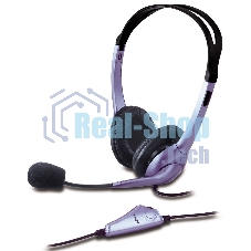 Гарнитура Genius HS-04S Single фиолетовый, проводная
