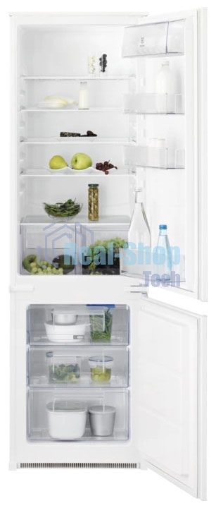 Встраиваемый холодильник Electrolux RNT2LF18S (без No Frost, электронное управление, класс A+, полезный объем: 272 л (195 + 72 л), 54x54.9x177.9 см, белый)