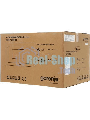 Встраиваемая микроволновая печь Gorenje BM251SG2BG, 25л, 900Вт, черный
