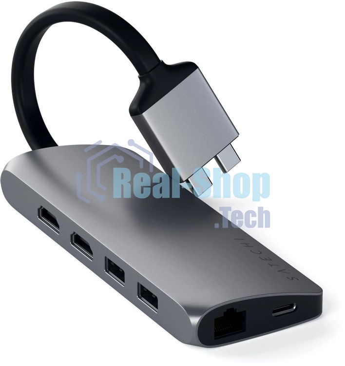 Док-станция Satechi ST-TCDMMAM, USB Type-C, USB/USB Type-C/HDMI/RJ-45,SD/microSD,USB Type-C