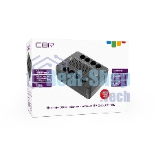 Источник бесперебойного питания CBR UPS-OFB-101E-650/650 ВА/390 Вт/8xSchuko CEE 7